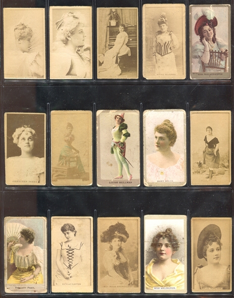 N245 Sweet Caporal Actresses Lot of (87) Cards