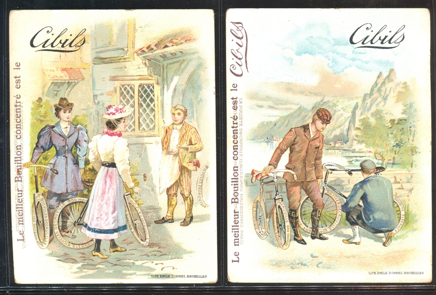 1910's/1920's Cibils Bouillon (France) French Country Life Trade Card Lot of (6) 