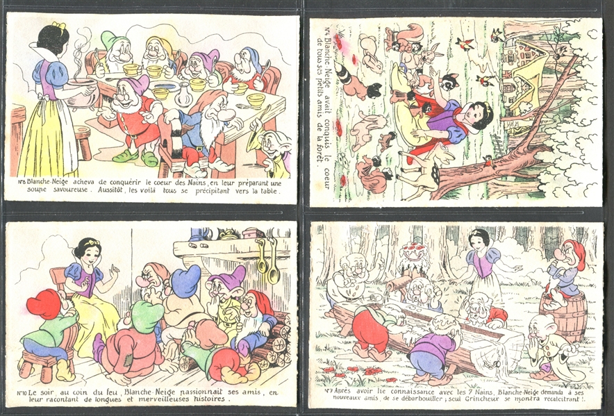 1940's/1950's Snow White French Postcards Lot of (12) 