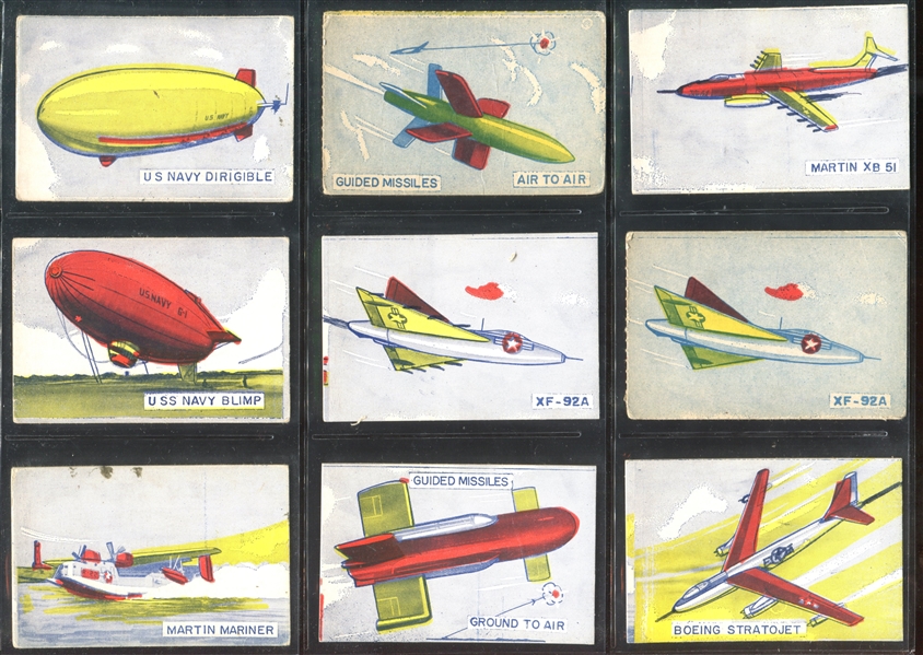 W673 A. J. Wildman Navy Ships and Planes Lot of (21) Cards