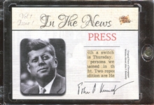 2018 The Bar Pieces of the Past Relic Card - John F. Kennedy