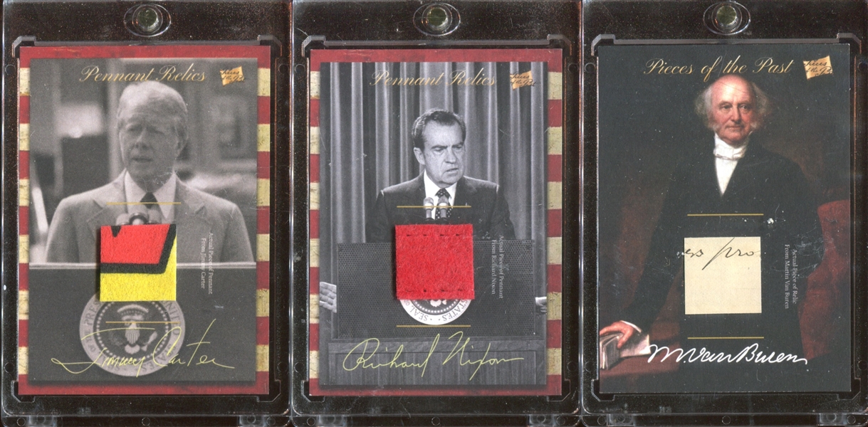 2018 The Bar Pieces of the Past Relic Cards Lot of (3) With Carter and Nixon