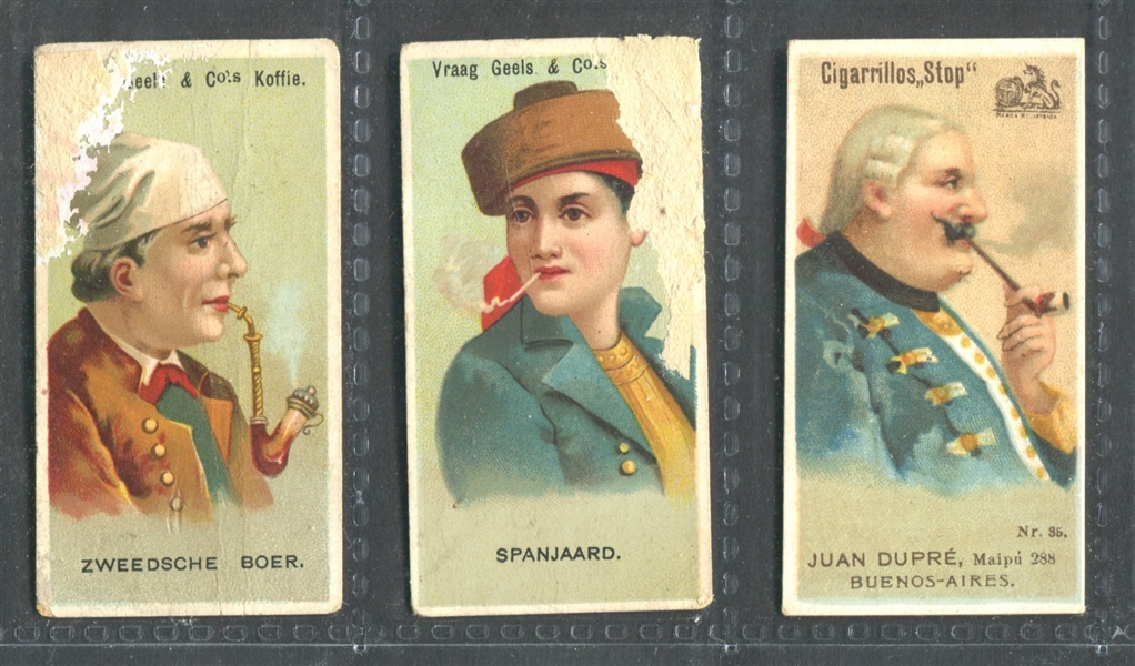 N33 World's Smokers Subjects From Koffee and Spanish Tobacco Company Lot of (3) Different