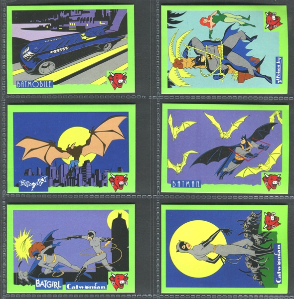 1995 Borden Laughing Cow Mixed US/UK Complete Set of (12) Batman Cards