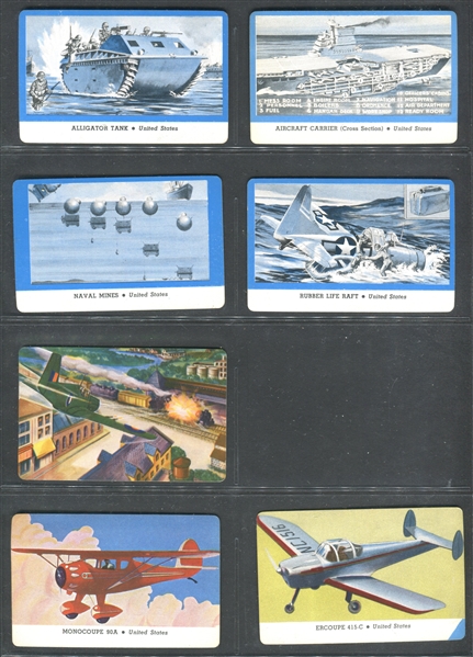 R112 Card-O Airplane Cards Mixed Lot of (129) Cards