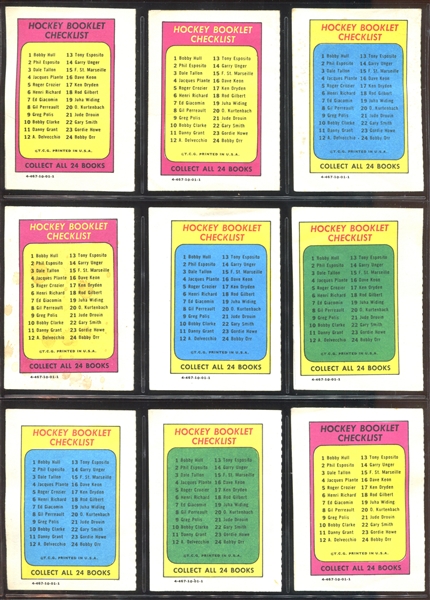 1971/72 Topps Hockey Story Booklets Complete Set of (24) Booklets