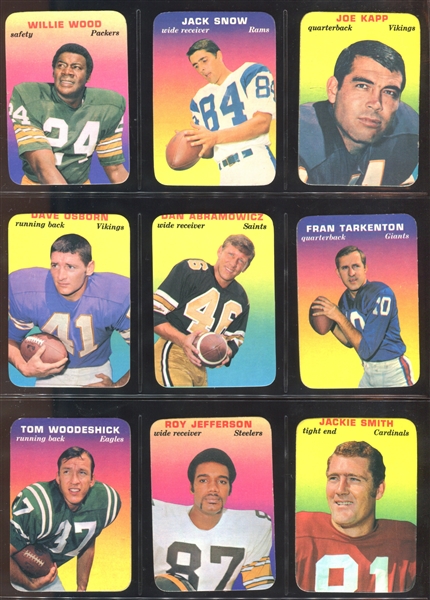 1970 Topps Football Super Glossy Complete Set of (33) Cards