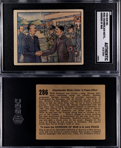 R69 Gum Inc Horrors of War Complete High Grade Set of (288) with SGC-Graded Keys