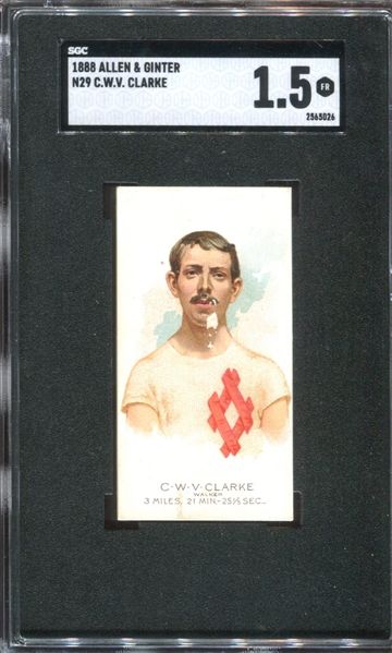 N29 Allen & Ginter World's Champions (2nd Series) C.W.V. Clarke SGC1.5