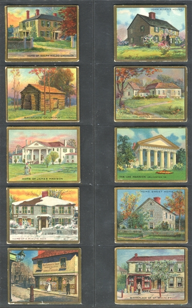 T69 Helmar Historic Homes Near Set of (47/50) Cards