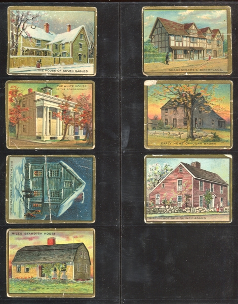 T69 Helmar Historic Homes Near Set of (47/50) Cards