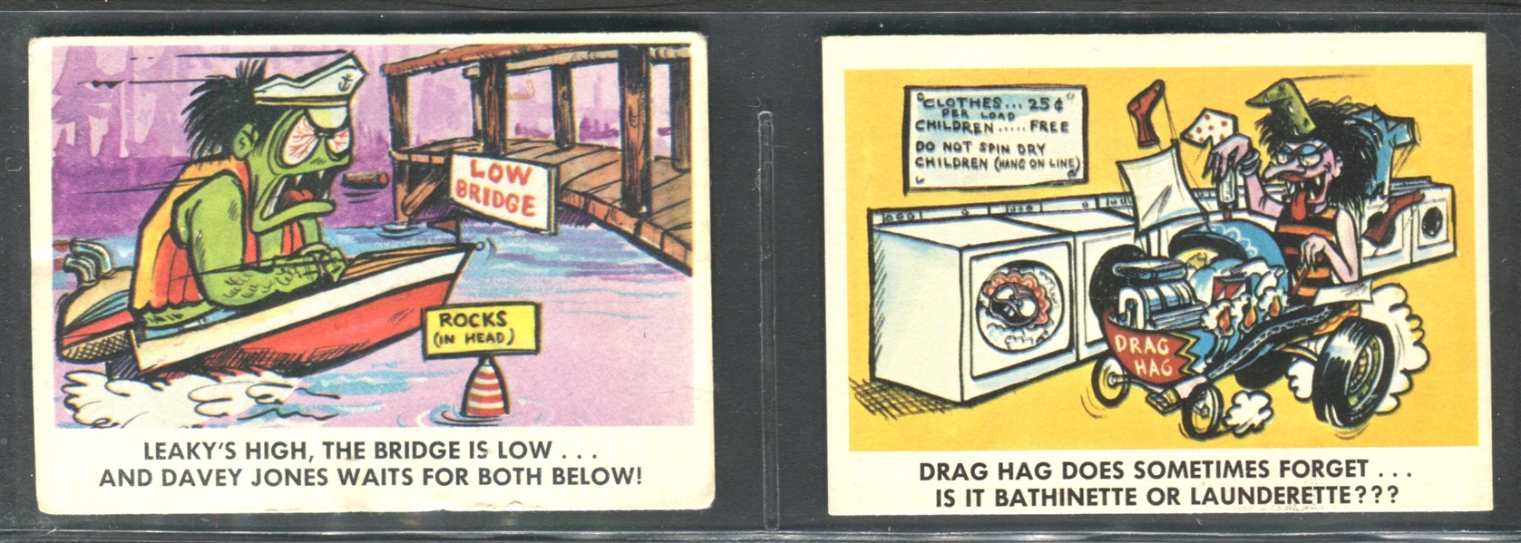 1965 Fleer Weird-Ohs Complete Set of (66) Cards