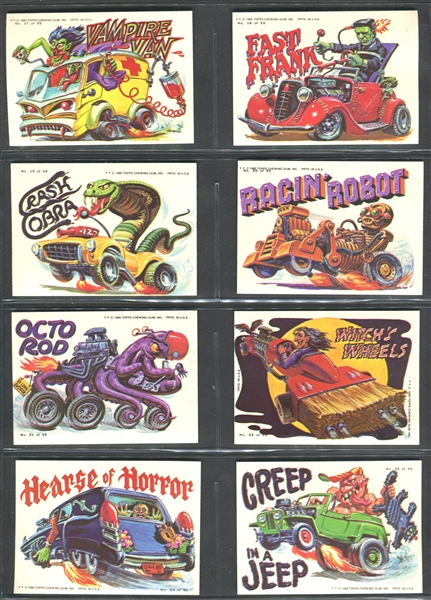 1980 Topps Weird Wheels Complete Set of (55) Cards