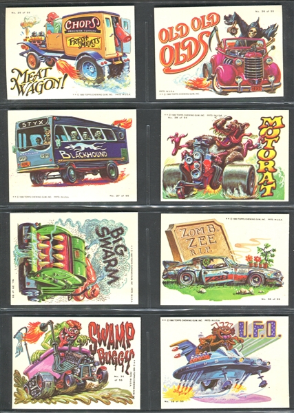 1980 Topps Weird Wheels Complete Set of (55) Cards