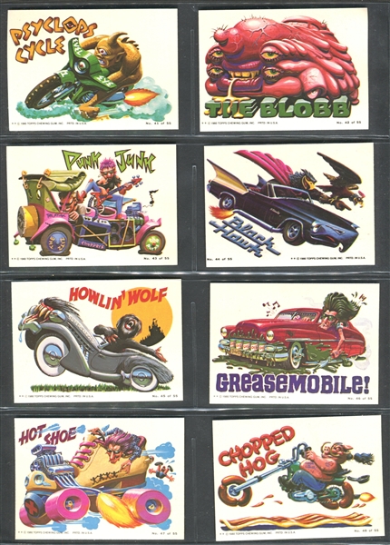 1980 Topps Weird Wheels Complete Set of (55) Cards