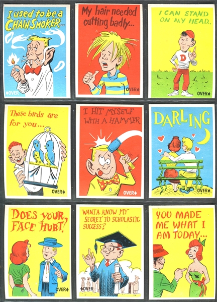 1961 Donruss Idiot Cards Complete Set of (66) Cards