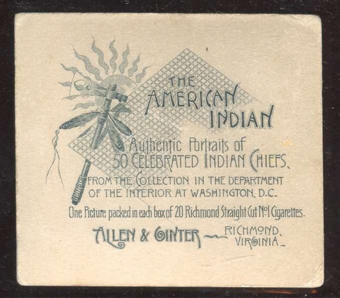 N36 Allen & Ginter American Indians - Crow's Breast