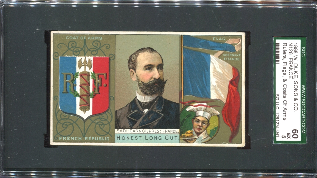 N126 Duke Honest Long Cut Rulers - France SGC60 EX 5