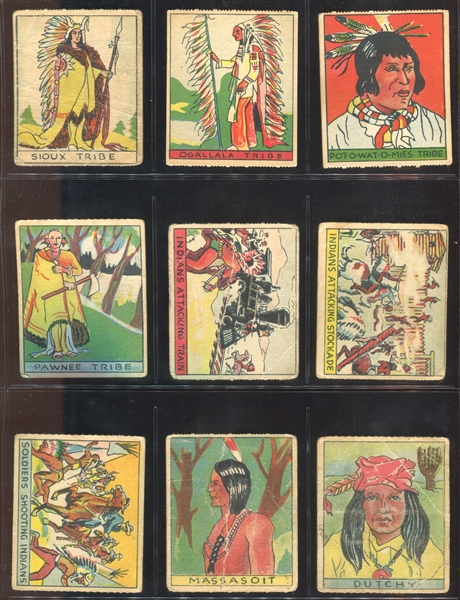 R128-1 Series of 48 Western Strip Card Lot of (18) Cards