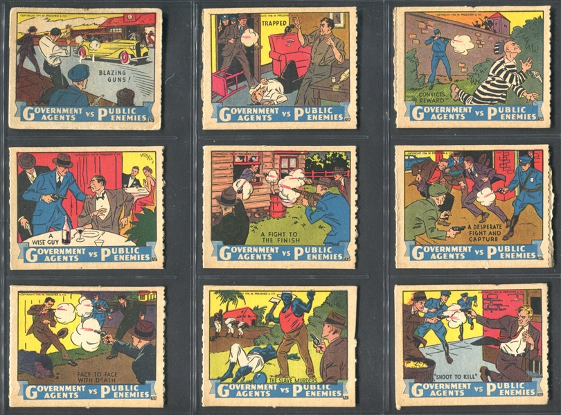 R61 M. Pressner Government Agents vs. Public Enemies Complete Set of (24) Cards