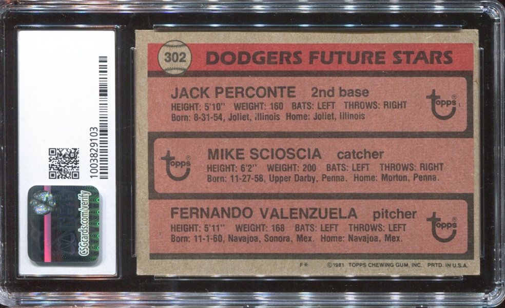 1970's/1980's Topps Baseball Graded Trio with Hall of Famers