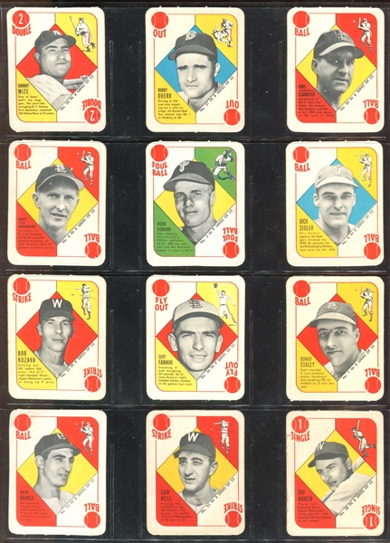 1951 Topps Blue Back Lot of (23) Cards with Key HOFers