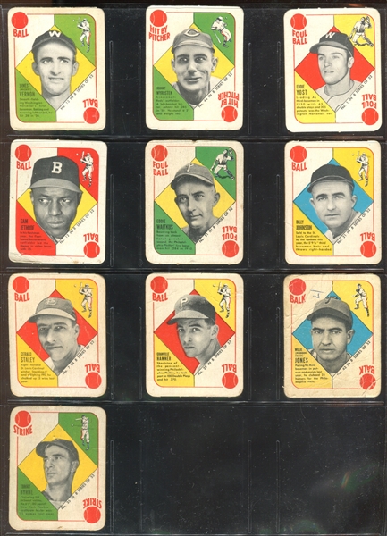 1951 Topps Blue Back Lot of (23) Cards with Key HOFers