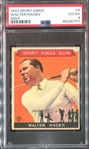 1933 Goudey Sport Kings #8 Walter Hagen Golf PSA4 VG-EX