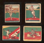 1933 R337 Eclipse Import Lot of (4) Cards with HOFers