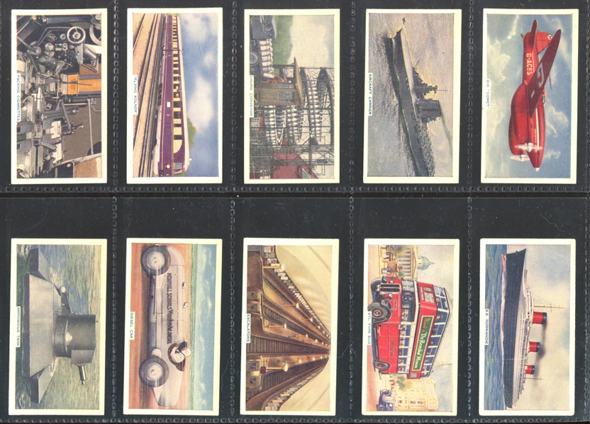 1936 Godfrey Phillips Ltd This Mechanized Age Complete Set of (50) Cards