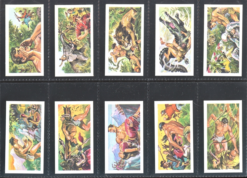 1967 Barratt & Co Ltd Tarzan Complete Set of (50) Cards