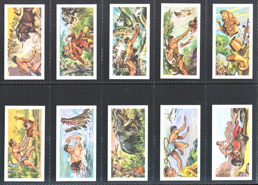 1967 Barratt & Co Ltd Tarzan Complete Set of (50) Cards