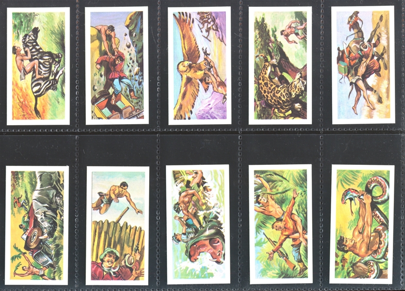 1967 Barratt & Co Ltd Tarzan Complete Set of (50) Cards