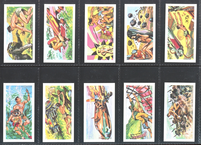 1967 Barratt & Co Ltd Tarzan Complete Set of (50) Cards