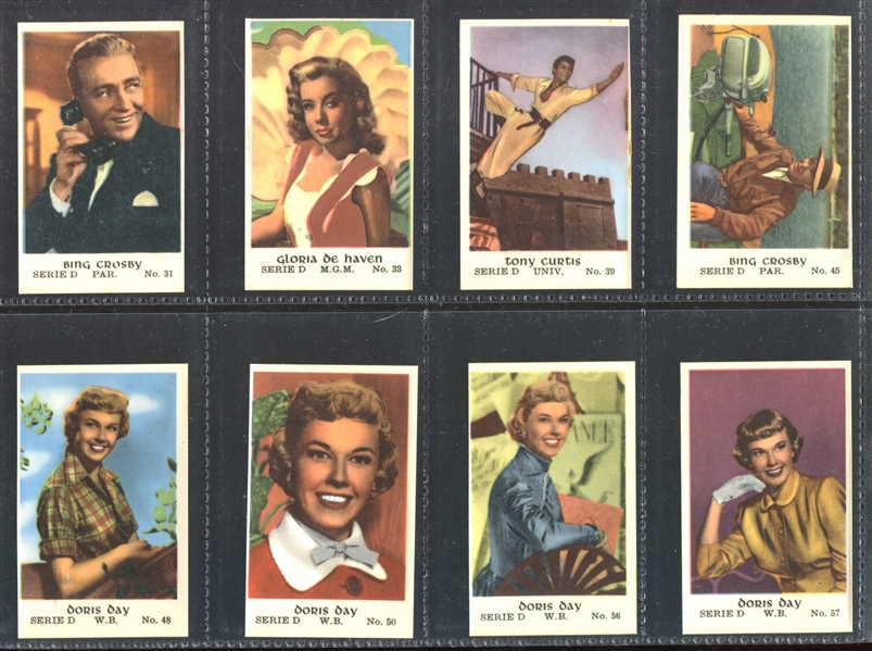 1953 Dutch Serie D Movie Stars Lot of (53) Different