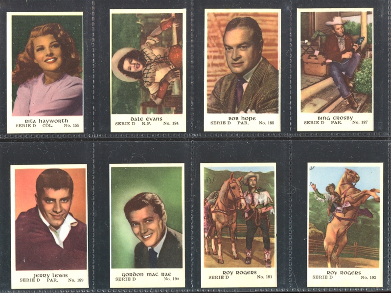 1953 Dutch Serie D Movie Stars Lot of (53) Different