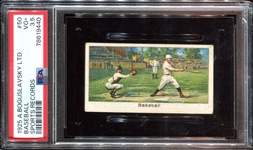 1925 A. Boguslavsky Sports Records #50 Baseball (George Sisler) PSA3.5 VG+