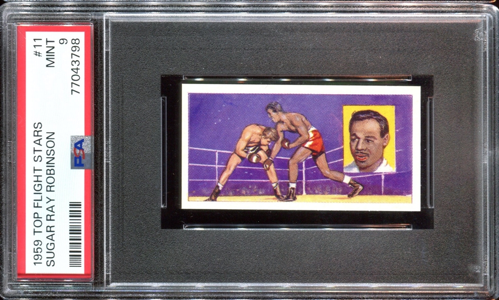 1959 Topflight Stars #11 Sugar Ray Robinson PSA9 Mint