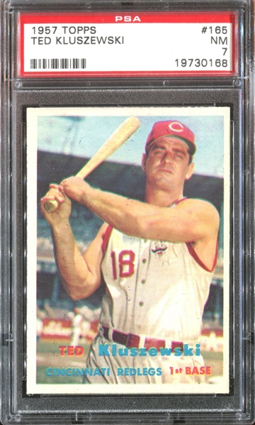 1957 Topps #165 Ted Kluszewski PSA7 NM