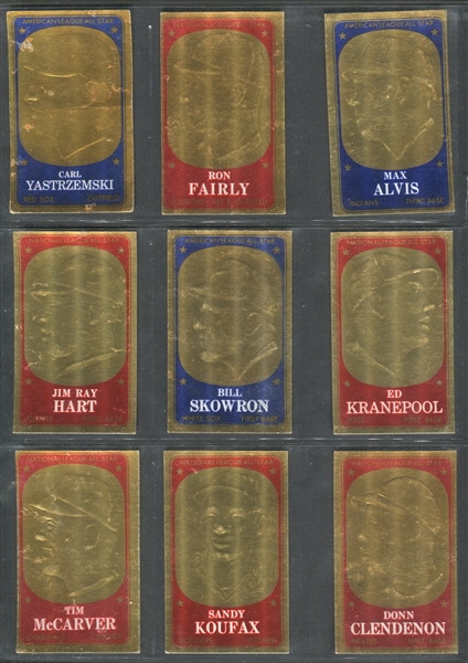 1965 Topps Embossed Complete Set of (72) Cards