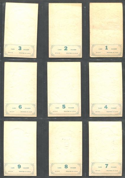 1965 Topps Embossed Complete Set of (72) Cards