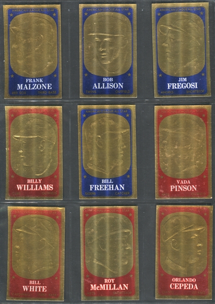 1965 Topps Embossed Complete Set of (72) Cards