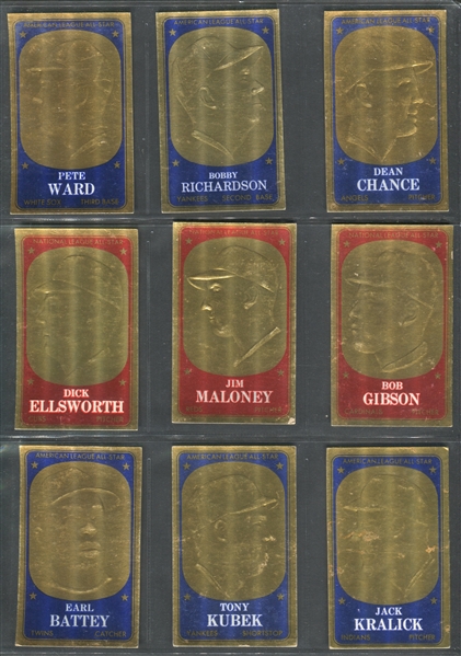 1965 Topps Embossed Complete Set of (72) Cards