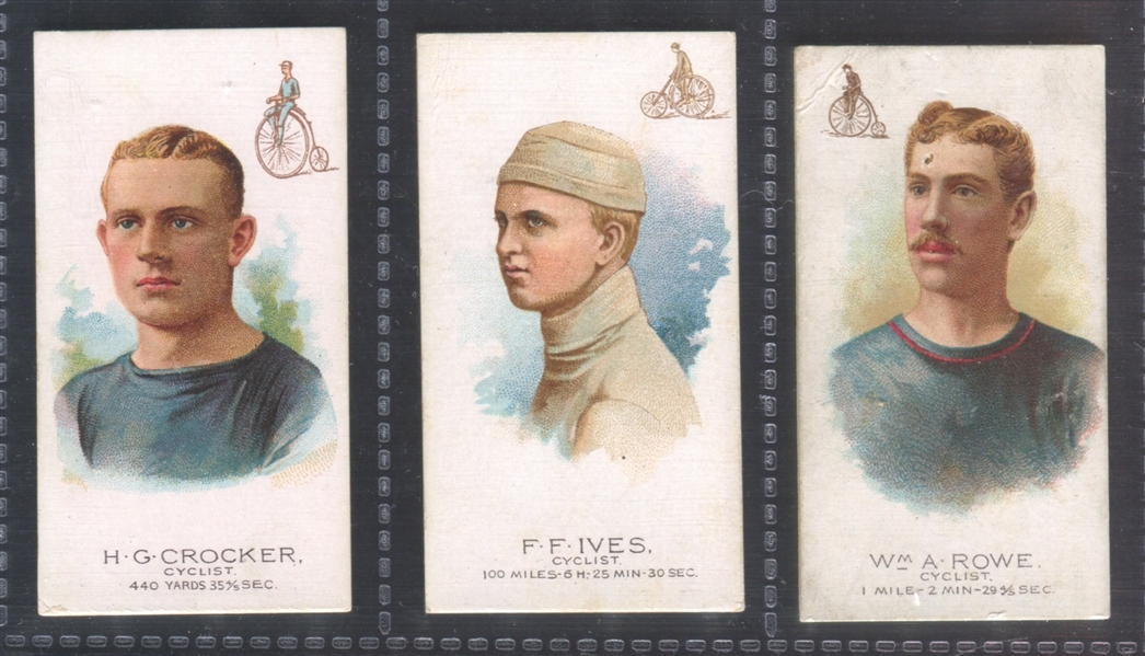 N29 Allen & Ginter World's Champions (2nd Series) Cyclists Lot of (5) Cards