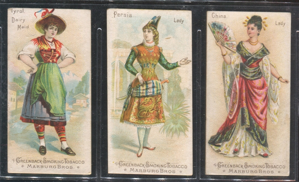 N407 Marburg National Costumes Lot of (3) Cards