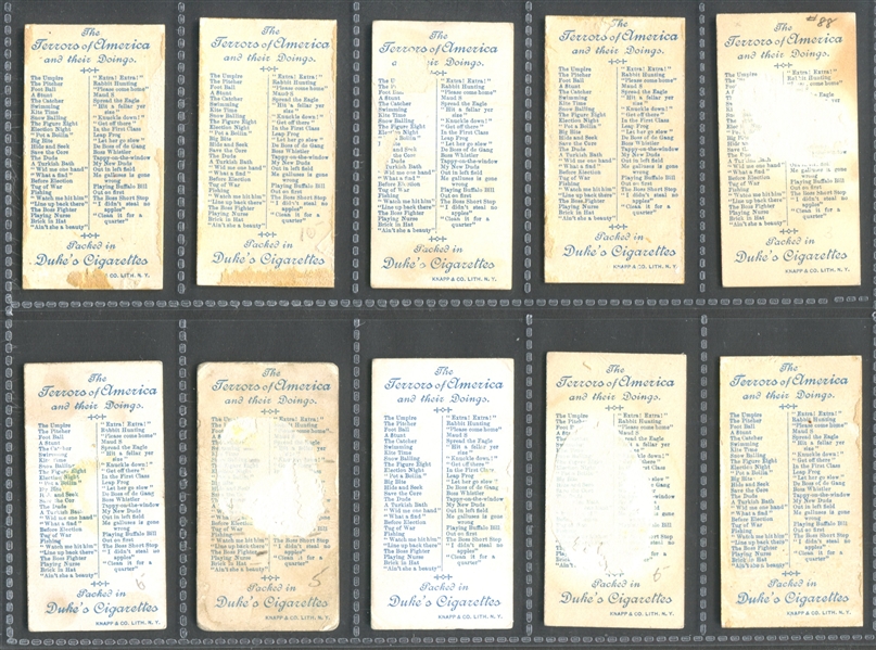 N88 Duke Terrors of America Complete Set of (50) Cards