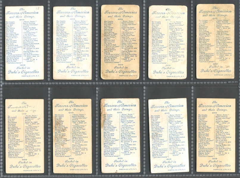 N88 Duke Terrors of America Complete Set of (50) Cards