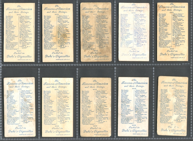 N88 Duke Terrors of America Complete Set of (50) Cards