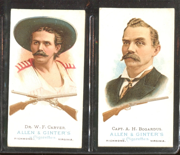 N28 Allen & Ginter World's Champions (1st Series) Lot of (2) Rifle Shooters