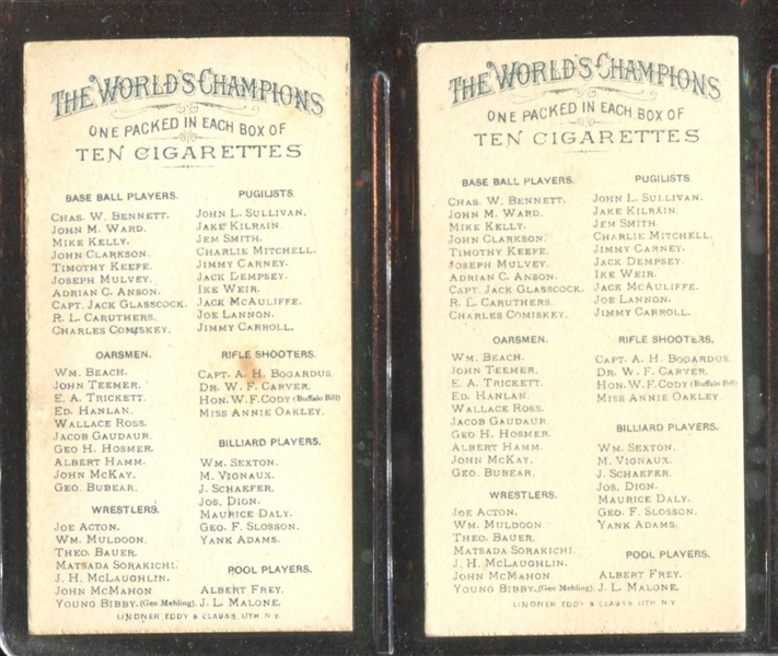 N28 Allen & Ginter World's Champions (1st Series) Lot of (2) Rifle Shooters